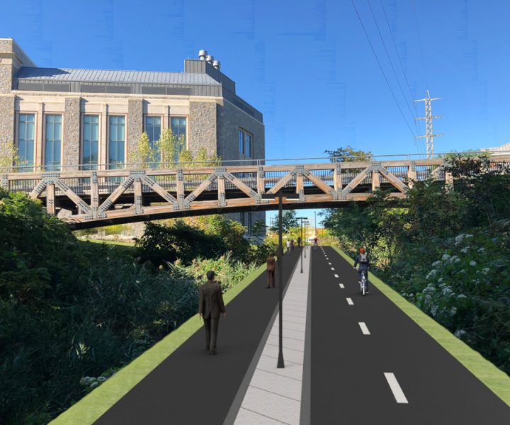 Artist rendering of potential Northside portion of Urban Trail (Image: Urban Trail Project)