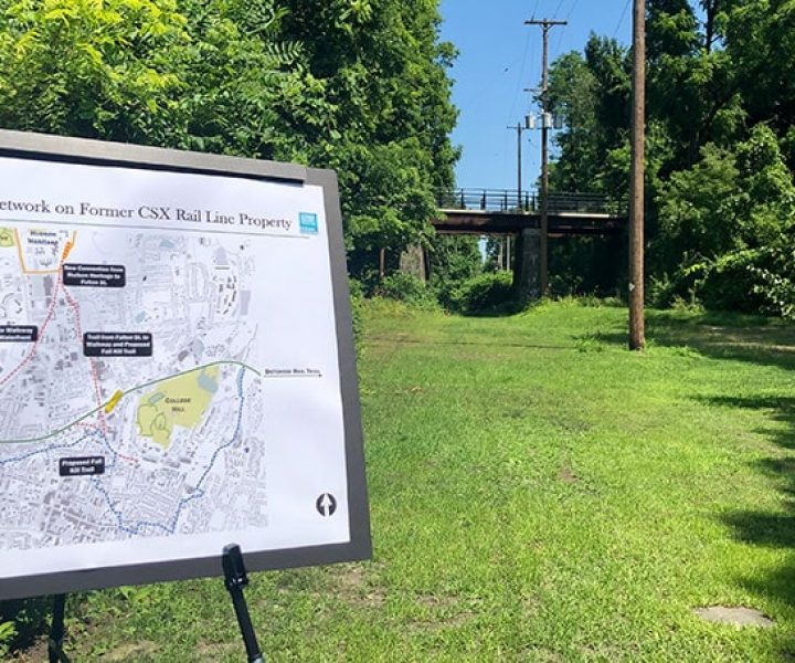 Map illustrating Urban Trail connections