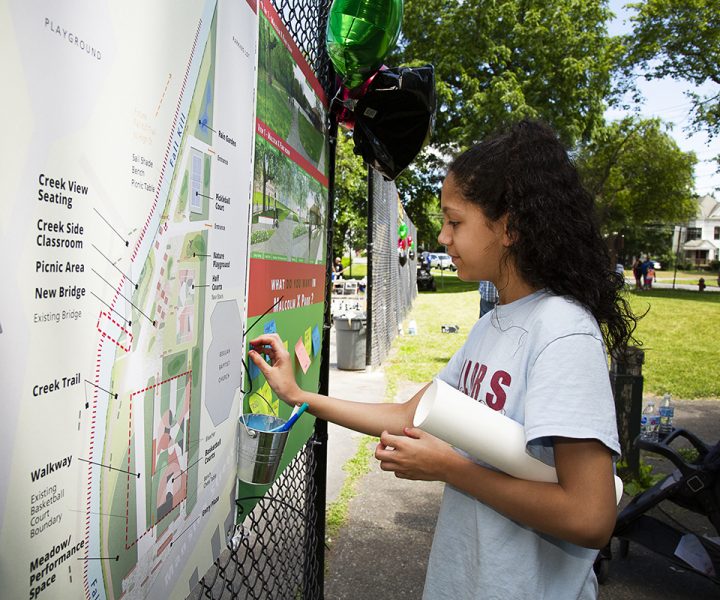 Envisioning the park’s restoration (Photo: Karen Pearson)